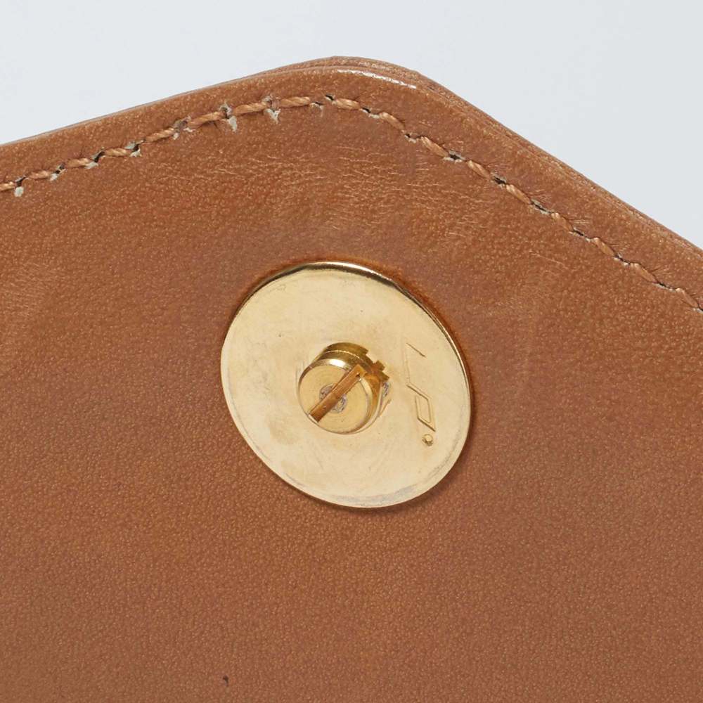 Celine Beige Macadam Leather Triomphe Shoulder Bag - image 7